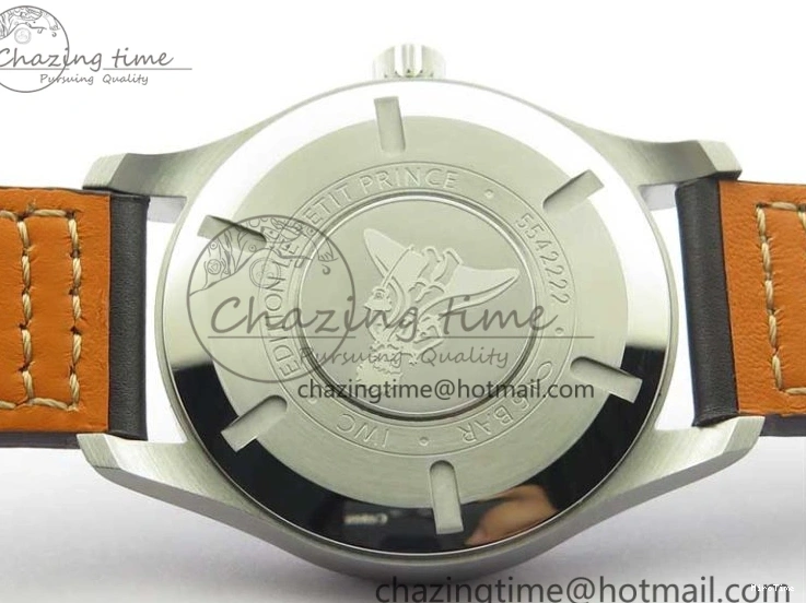 MIROTIME 0406 MARK XVIII Le Petit Prince IW327004 SS FKF 1:1 Best Edition Blue Dial On Brown Leather Strap Trendsetting 7117